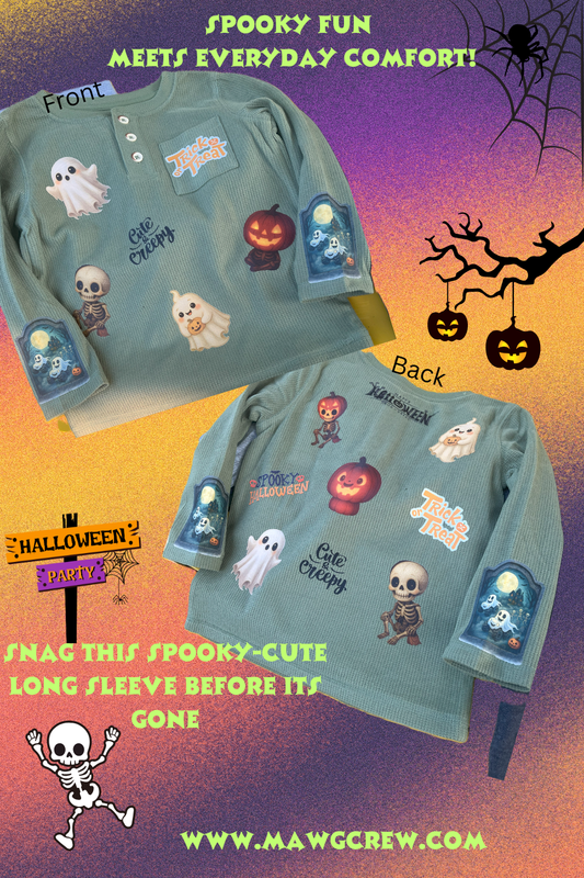 Spooky Fun Meets Everyday Comfort! Long Sleeve Toddler