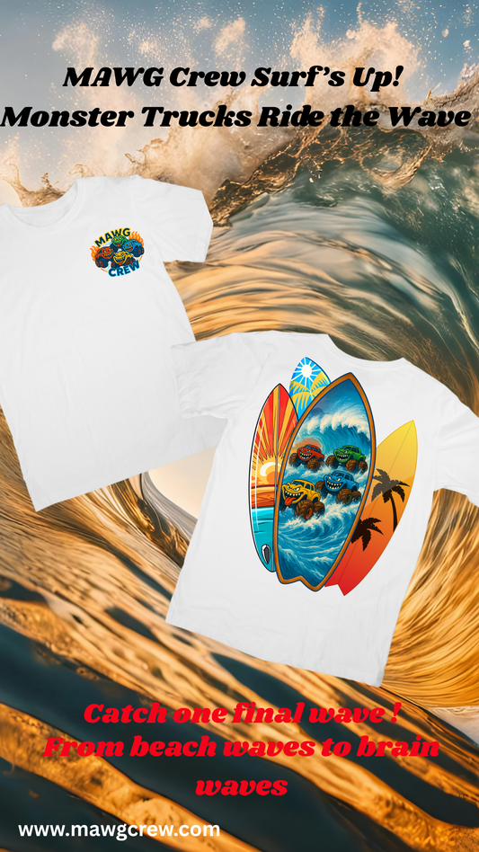 MAWG Crew Surf’s Up Tee – Toddler to Youth Sizes