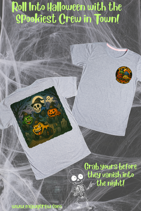 MAWG Crew Monster Truck Halloween Tee – Spooky & Fun Kids Shirt