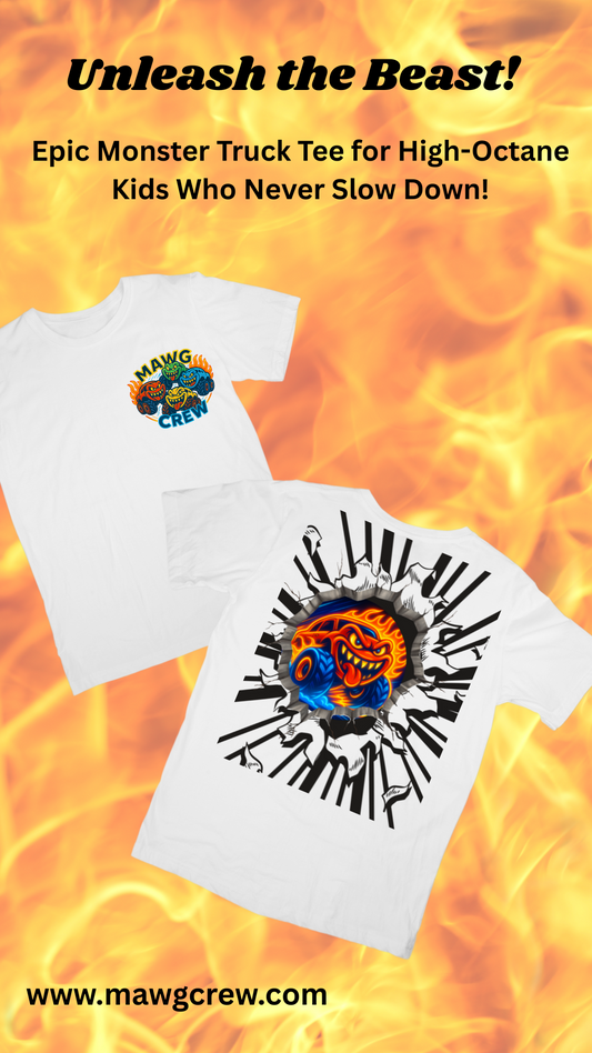 Unleash the Beast Monster Truck Shirt for Youth